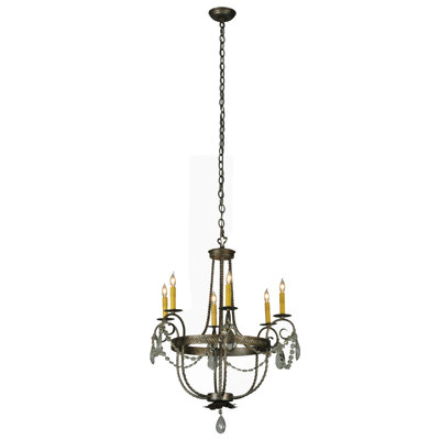 Lustree empire 6 lumières à bougie de style bougie Nordman