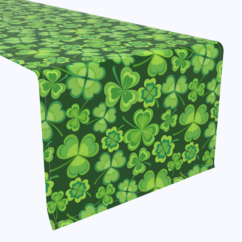 Highgate Floral St. Patrick's Day Table Runner, 72" L x 12" W