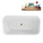 59" Streamline Soaking Freestanding Tub and Tray With Internal Drain-112235461