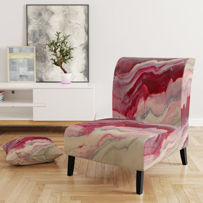 Fauteuil de chambre rembourré Coast Sea Waves Watercolor