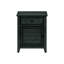 Table d'appoint en bois massif bleu antique +, option de rangement spacieux avec finition en placage transitionnel