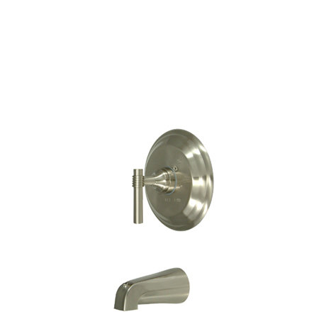 Milano Single Handle Wall Mounted Tub Spout, Brushed Nickel