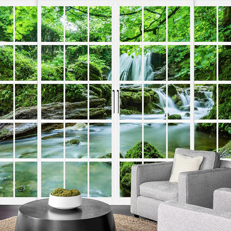 Panneau mural L 5,5 pi x l 96 po Forest River Rapids, L 100 po x l 144 po