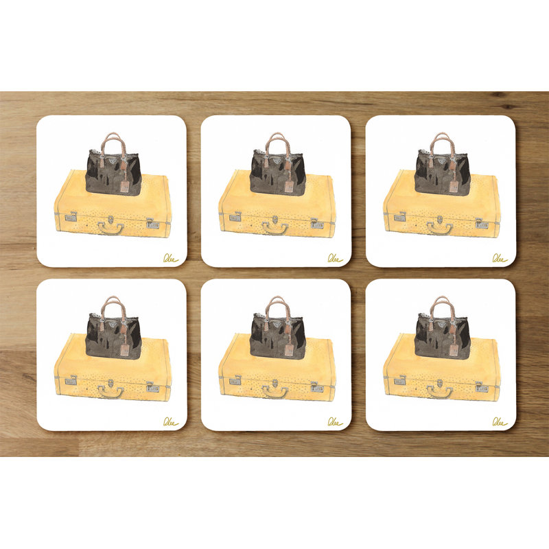 Square 6 Piece Coaster Set