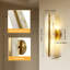 Applique murale moderne en albâtre naturel avec ampoules G9 à intensité variable à 2 lumières