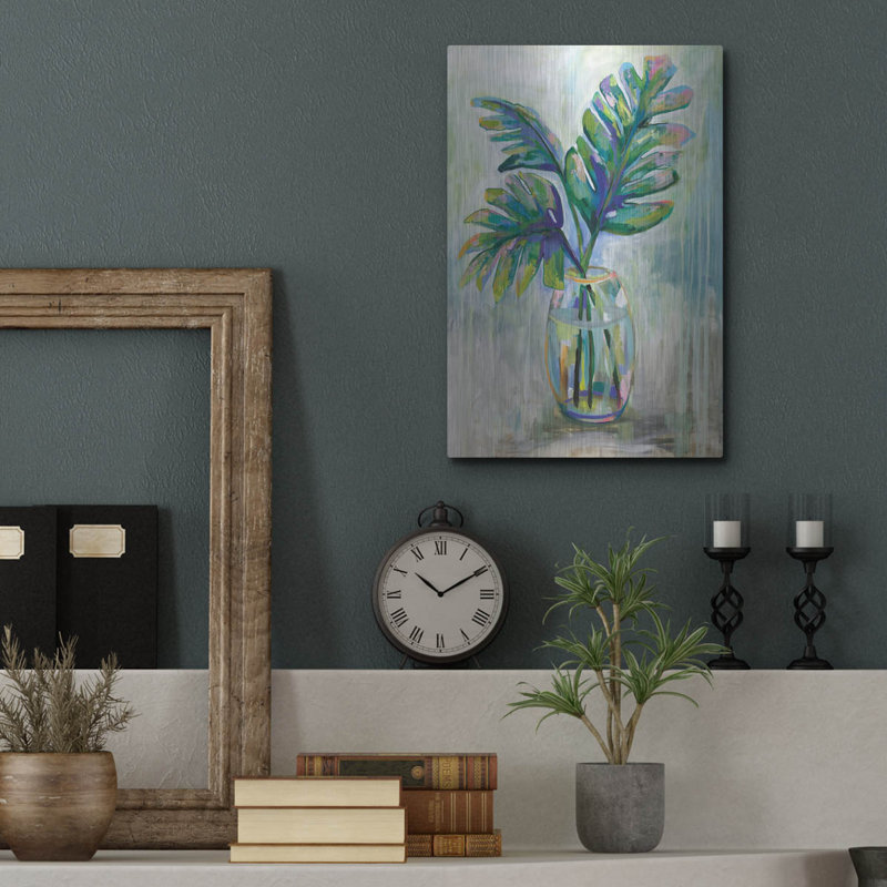 «Palm Leaves II» par Jeanette Vertentes, H 16 po x l 12 po