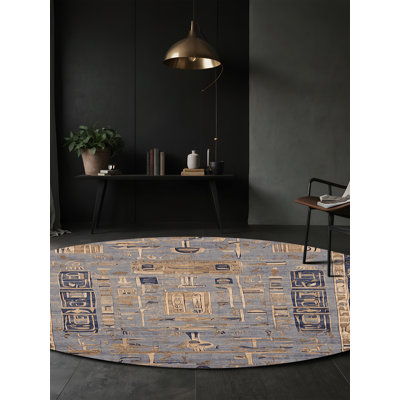 Machine Washable Grey Area Rug