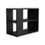 Table d'appoint moderne en mélamine avec rangement ouvert, wengé-1725811355