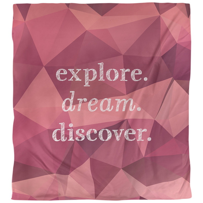 Housse de couette simple explore discover rêve discover, Housse de couette pour grand lit, Tourmaline rose