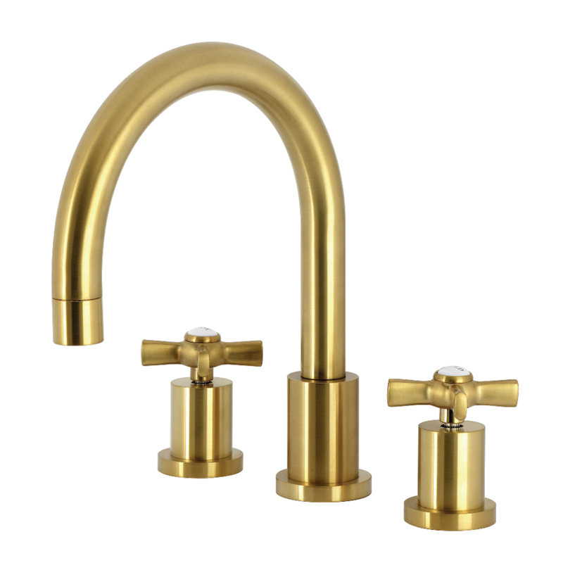 Kingston Brass Millennium Two-Handle 3-Hole Deck Mount Roman Tub Faucet, Polished Chrome