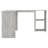 Corliss Corner Desk Computer Desk Study L-shaped Desk Table Engineered Wood-775932015