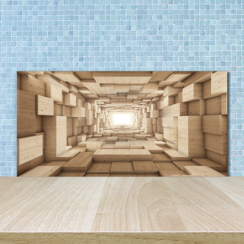 Bergamyer 50cm W x 100cm L Glass Peel and Stick Panel