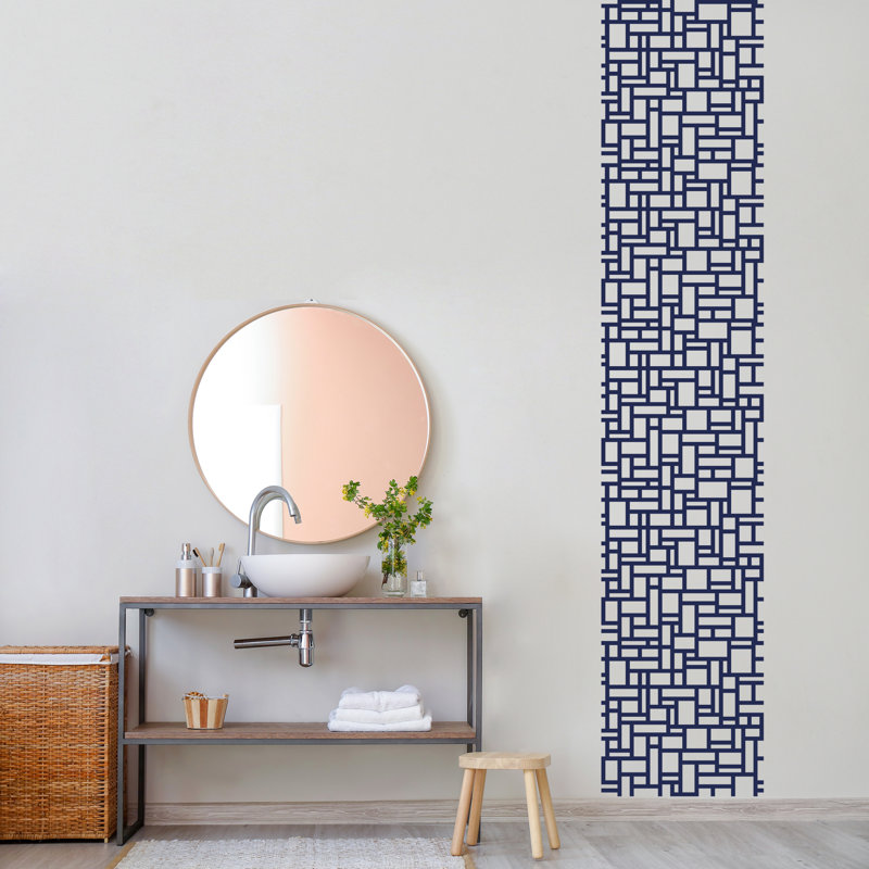 Adhésif décoratif très rétro, Bleu marine