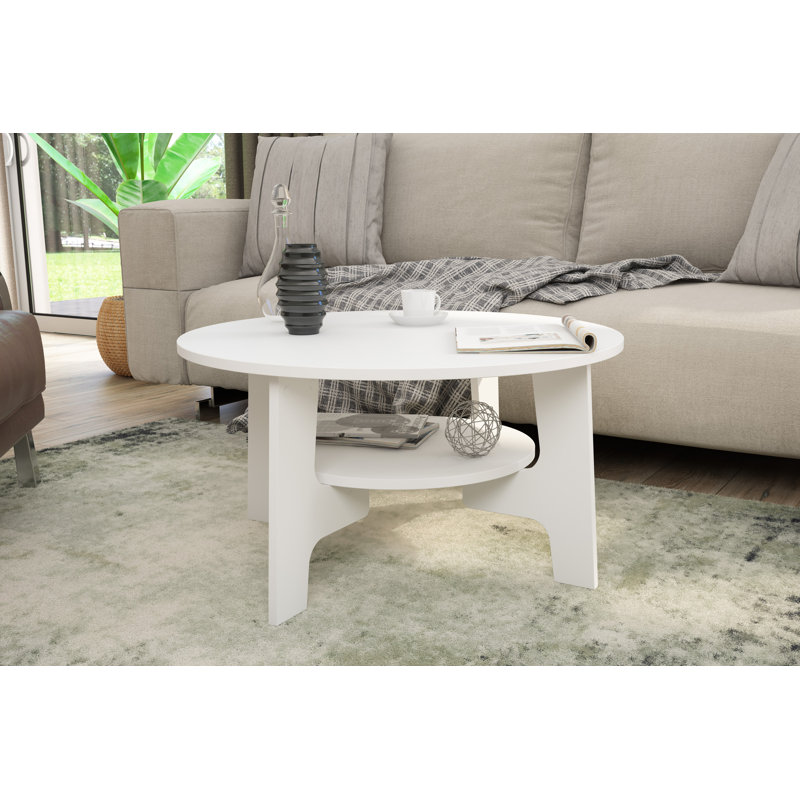 Couchtisch mit Stauraum, White