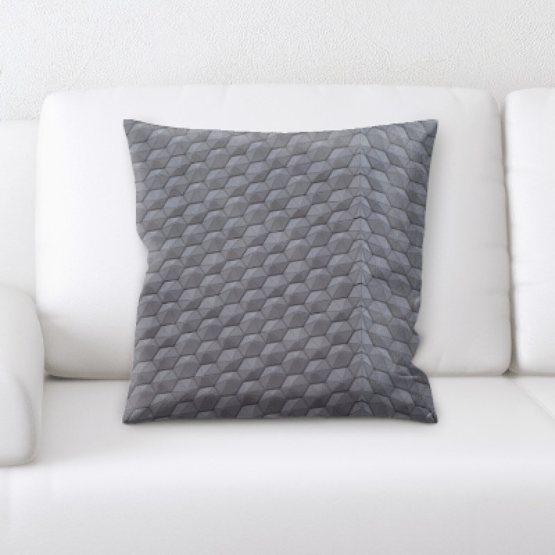 Geometric Microsuede Throw Pillow