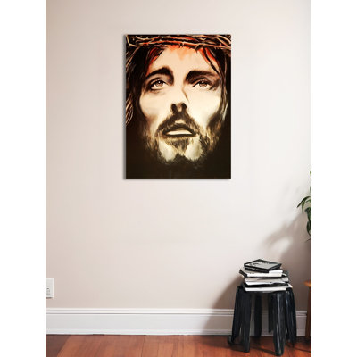 «Jesus Crown of Thorns» par Ed Capeau, reproduction d'art sur toile tendue