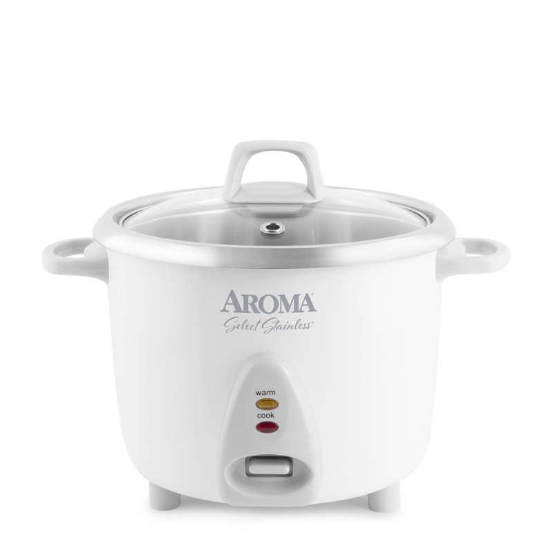 Casserole intérieur de type cuiseur à riz en acier inoxydable AROMA® Select Stainless®, 6 tasses, Acier inoxydable