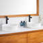 Lavabo vasque en céramique moderne mat 15-1 / 2 po