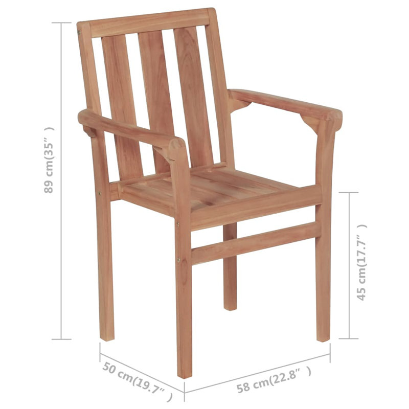 Chaise de patio en teck avec coussins, Vert vif