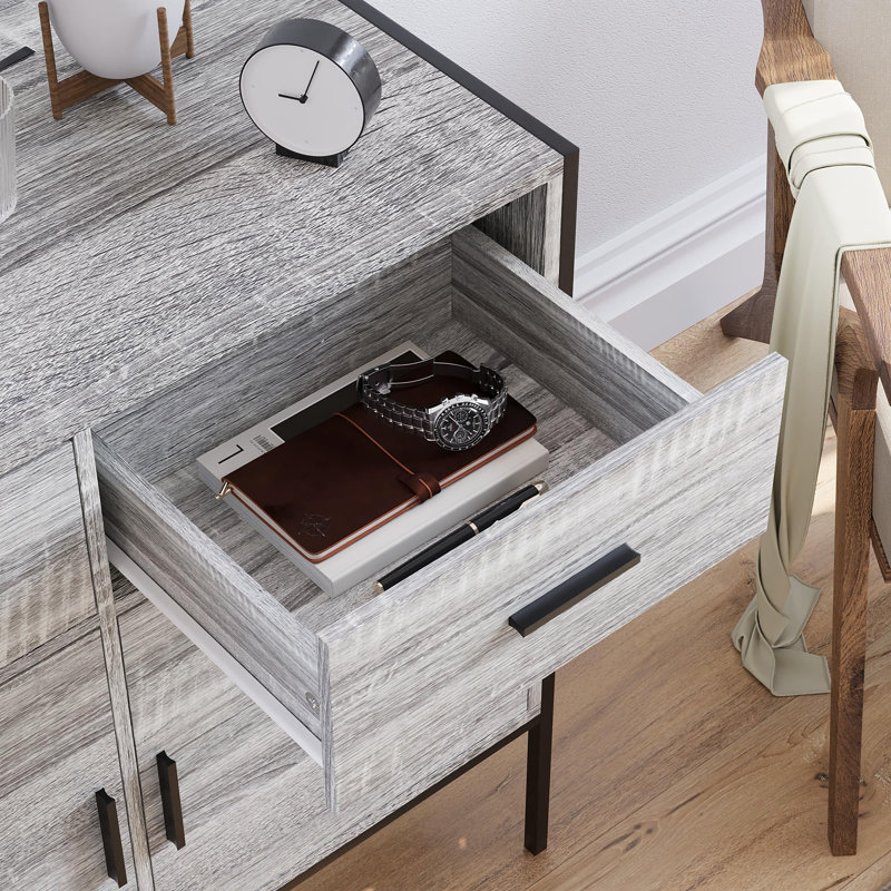 Abdulai 2 - Door Accent Cabinet, Grey