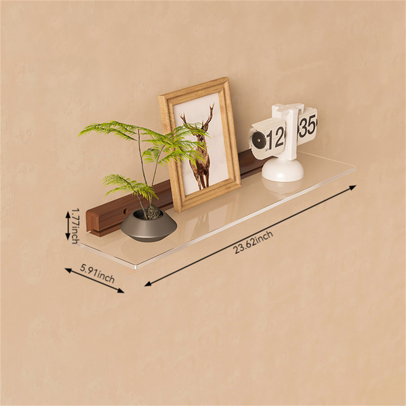 Tablette flottante RAL, H 1,77 po x l 23,62 po x P 5,91 po