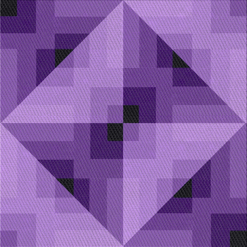Tapis mauve à motifs/bleu marine Holte, Carré 7 pi