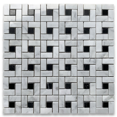 Carreau de mosaïque en marbre 12 po x 12 po