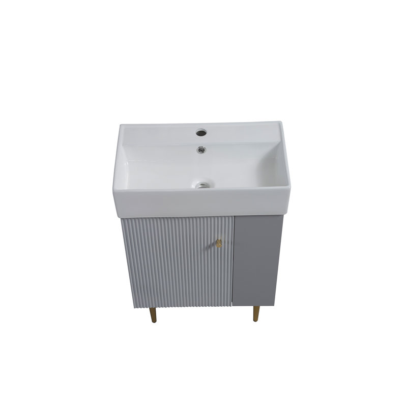 Lavabo 21,6 po seulement, lavabo 24V06-21, CM-24V06PB21-W1573P224469, Gris