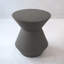 Table de bout de patio en oxyde de magnésium - Faux accents 18,3 po h, H 20,3 po, côté terrasse élégante et fonctionnelle