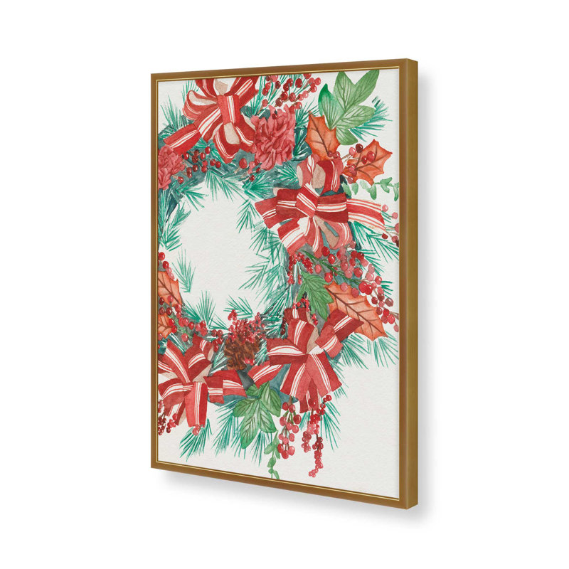 «Yuletide Harmony II» par Melissa Wang, reproduction d'art sur toile, H 48 po x l 36 po, Encadrement ouvert sans papier mat
