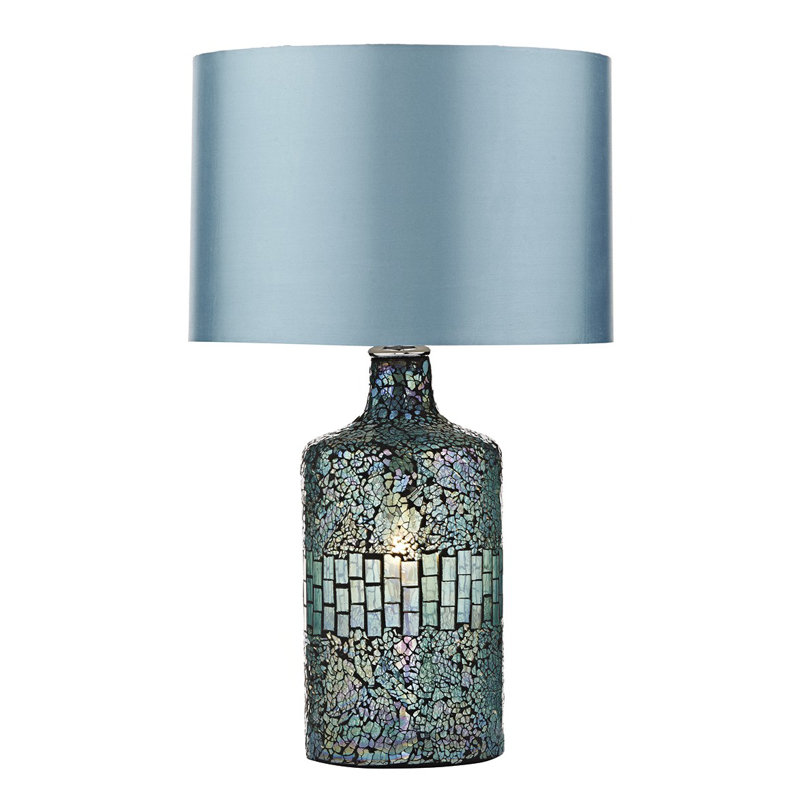 Sylvester Glass Table Lamp, Blue