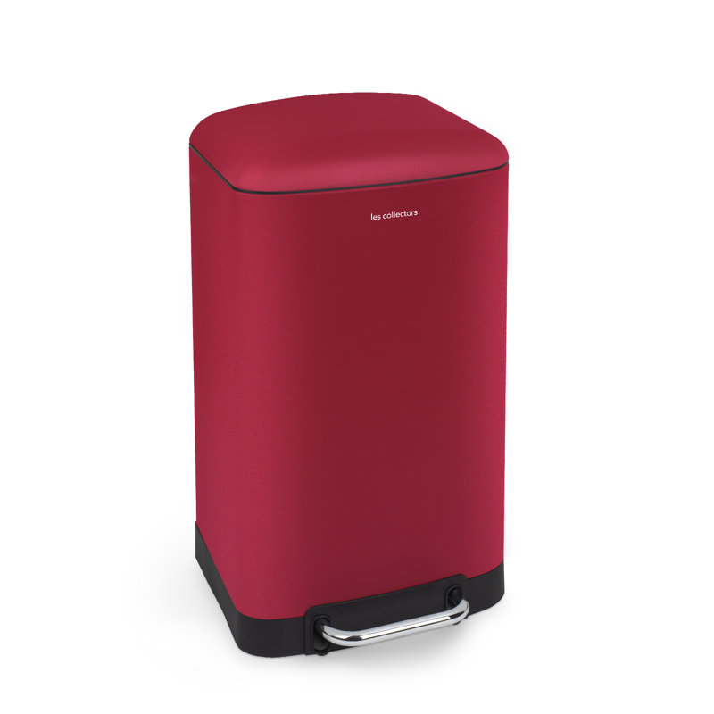 Abfalleimer mit Fußpedal, 30 L, Red