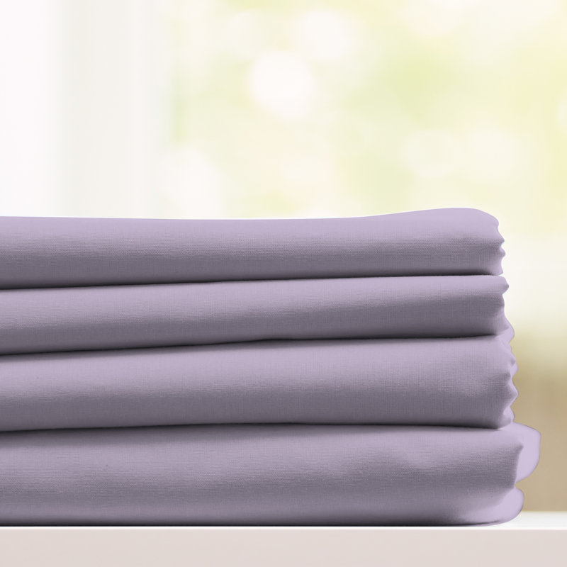 Ensemble de draps en microfibre Luxury Hotel Comfort, Ensemble de draps pour lit double + un drap-housse, Lilas
