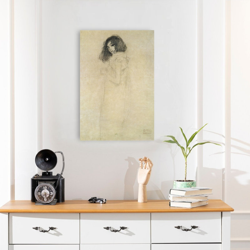 Portrait Of A Young Woman, 1896-97 Abstract Contemporary Portrait Wall Art Print, 60.96cm H x 40.64cm W