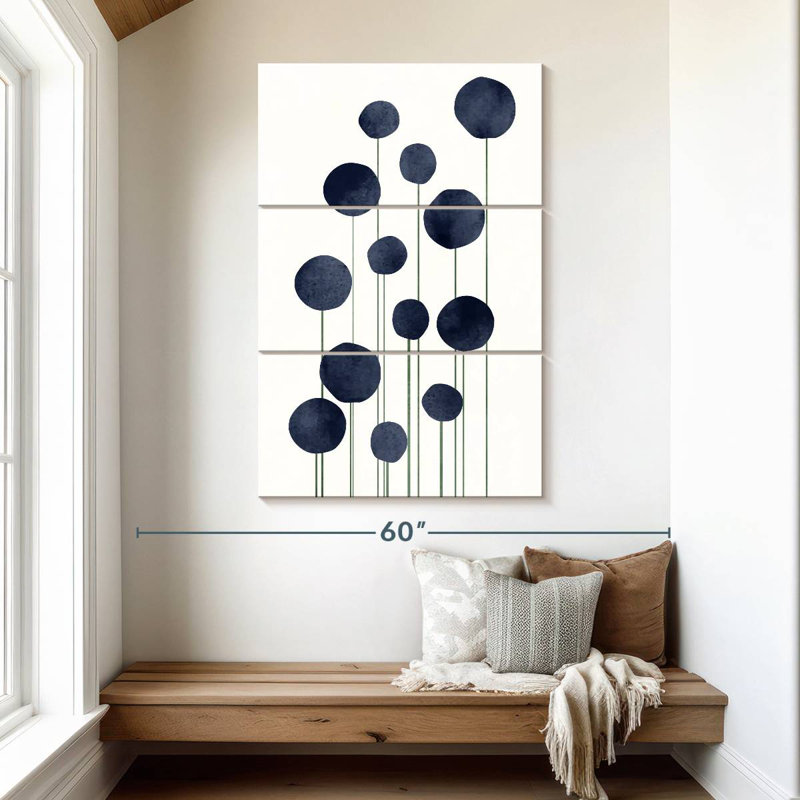 Avery Water Flowers, 50" H x 32" W