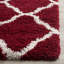Darrold Geometric Red/White Area Rug-1642556082