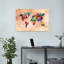 Carte du monde, art mural contemporain-129152211