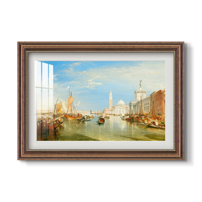 Venise : La Dogana et San Giorgio Maggiore, 1834 - J.M.W. Turner - Estampe encadrée sur mesure