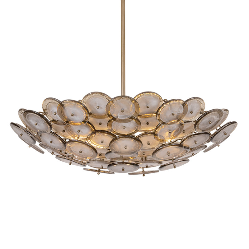 Wassama Piastre Glass Empire Chandelier, 32