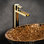 Robinet pour salle de bain à poignée simple Capri Swarovski