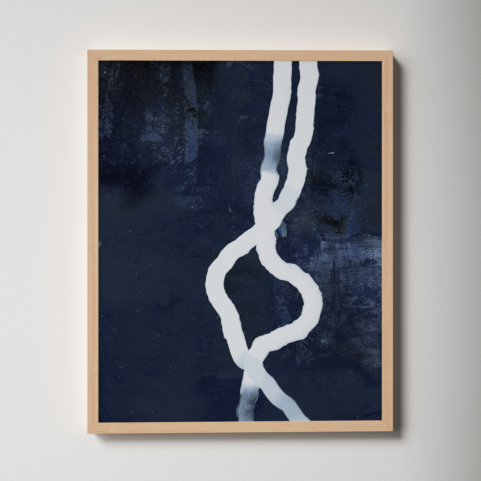 White Rope 3 by Jacques Pilon, Brown, 25" H x 20" W