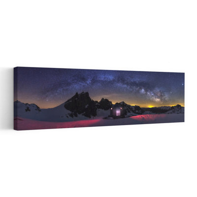 Milky Way Mountain Observatory Abstract Contemporary Landscape Mountain Wall Art