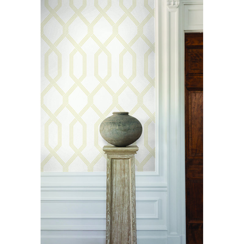 Palisade Geometric Wallpaper Double Roll, Yellow