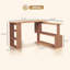 Bureau d'ordinateur d'angle en L, bureau à domicile rotatif à 360 °-1048473059