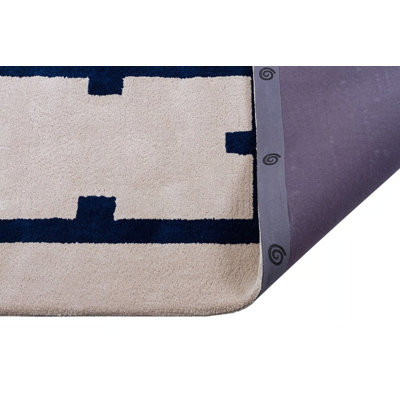Viscose Geometric Indoor Rug