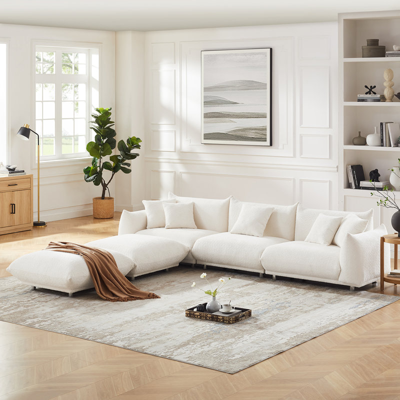 Chris 316.2Cm Round Arms Modular Sofa