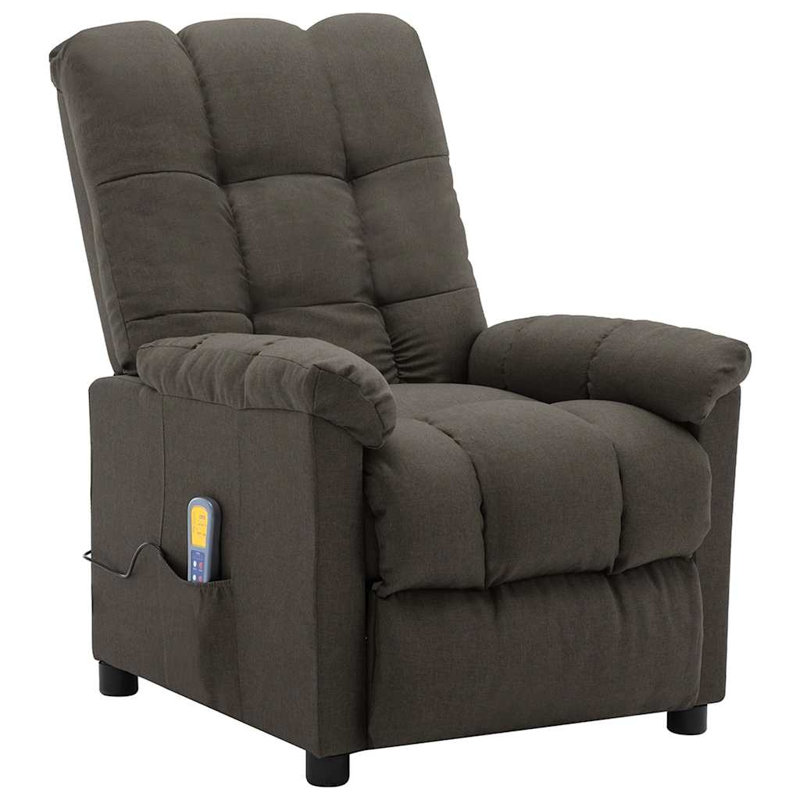 Fauteuil inclinable électrique Massage Massage, 100 % polyester gris