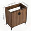 Armoire de meuble-lavabo autoportante avec cadre en bois d'ingénierie à deux portes
