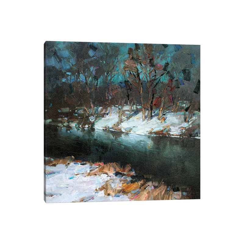 First Snow by Sergey Alexandrovich Pozdeev - Gallery-Wrapped Canvas Giclée on Canvas, 66.04 cm H x 66.04 cm W x 1.91 cm D