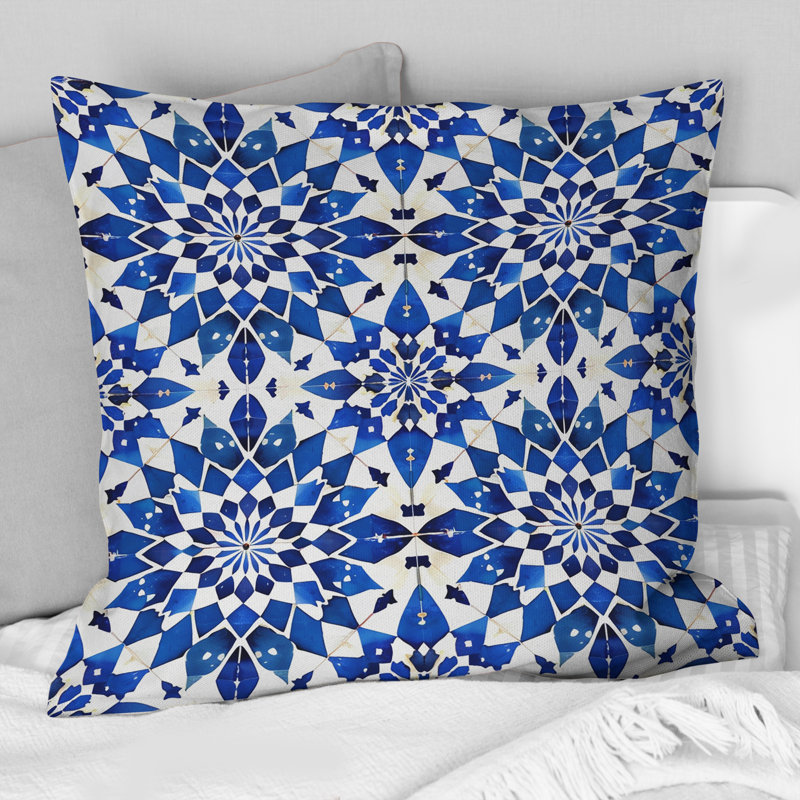 Coussin décoratif Moroccan Mosaic I - Tiles, H 16 po x l 16 po